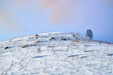 Snow covered hill