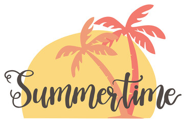 Obraz premium Colorful Summer Illustration - hand drawn