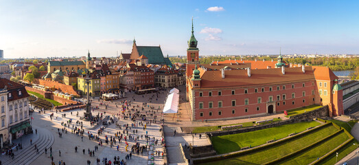 Panoramic view of Warsaw