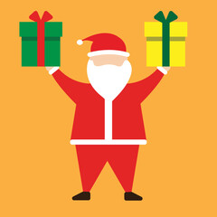 vector santa claus celebrating christmas celebration