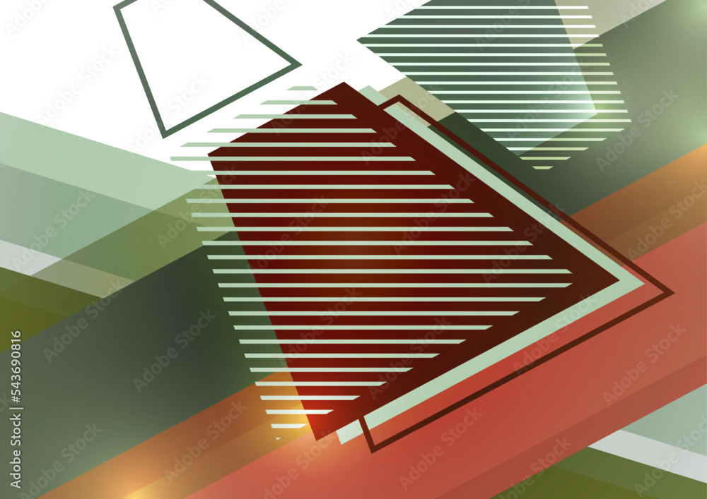 Poster geometric background. modern overlapping shapes. unusual color pattern for your design. business or 