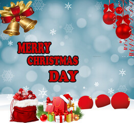 merry celebration with greeting December present and white winter season with red card and celebrate abstract beautiful event message to always enjoy and happiness wallpaper symbol fir fame event .