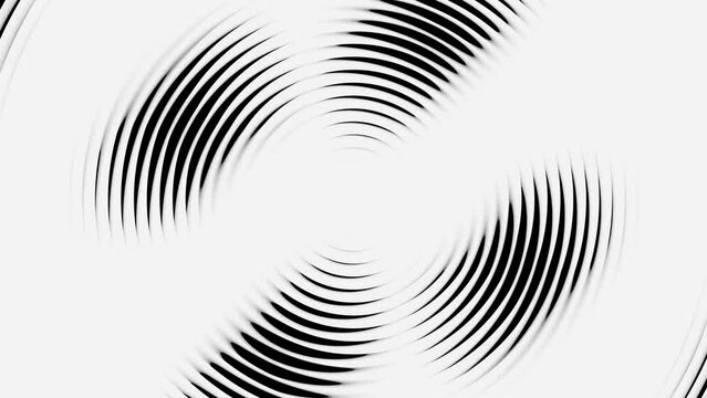 Cyclic animation of the blades. Hypnosis, meditation