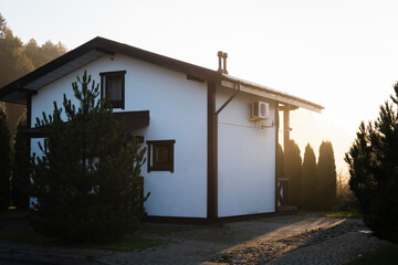 A small country house at dawn