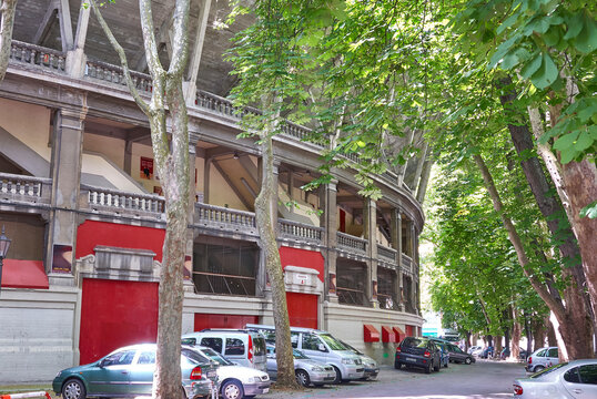 Bullfight Arena Of Pamplona In Spain