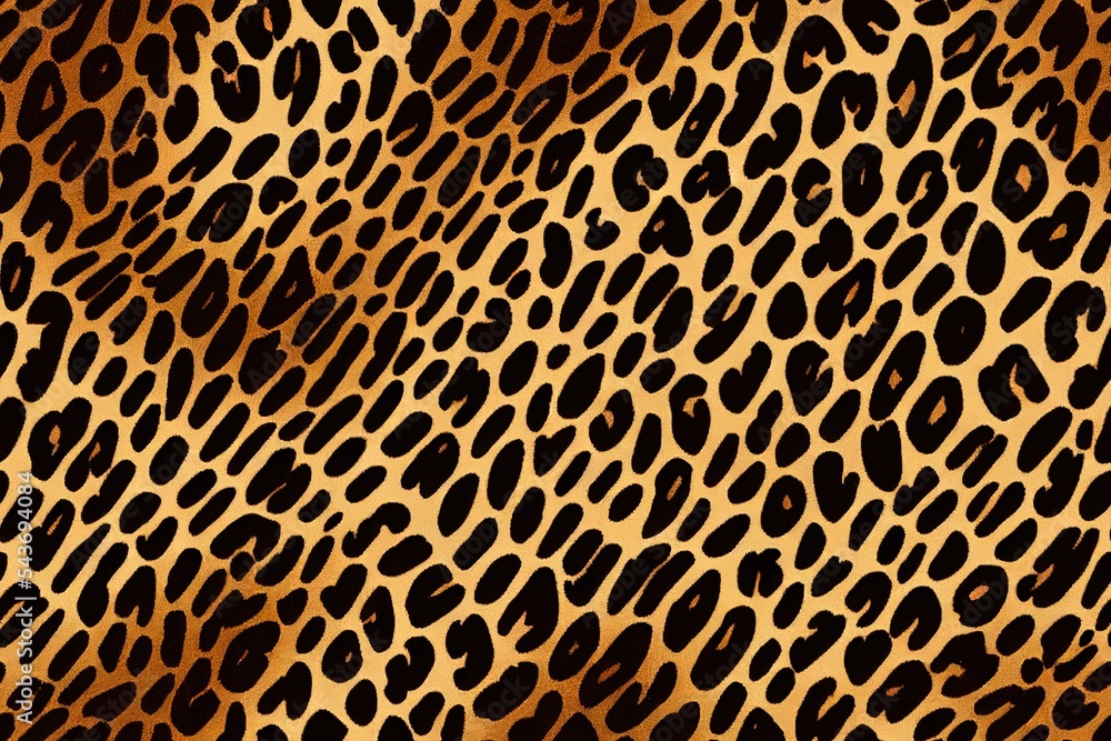 Poster leopard pattern design