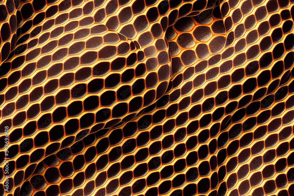 Poster seamless python pattern, snake texture, animal print.