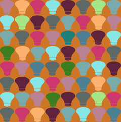 seamless light bulb  pattern