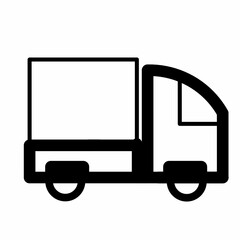truck icon, van icon, expedition service icon
