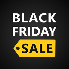 Obraz premium Black Friday sale banner. Vector illustration