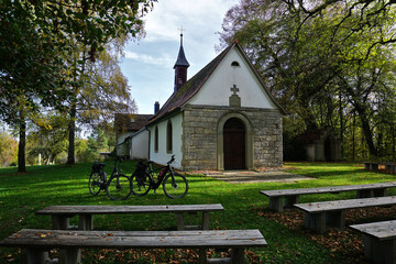 Fahrradtour zur Loretokapelle bei Geislingen-Binsdorf; Zollernalbkreis; Baden Württemberg;...