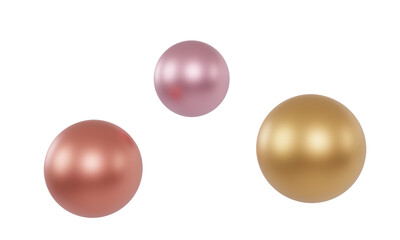 metalic bubbles on a transparent background