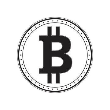 recommend clip art: Bitcoin symbol coin sign vector