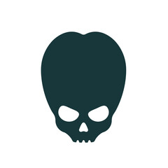 Icon of alien skull design element