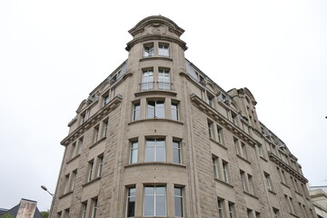 Bâtiment typique, vue de l'extérieur, ville de Quimper, département du Finistère, Bretagne,...