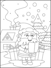 Christmas coloring pages for kids