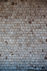 wooden tiles of a roof