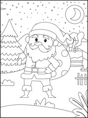 Christmas coloring pages for kids