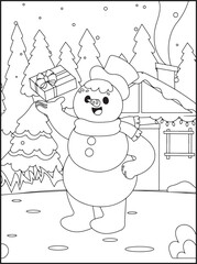 Christmas coloring pages for kids