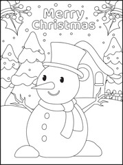 Christmas coloring pages for kids