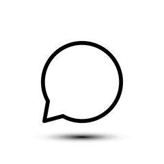 Comment icon. chat sign. flat design vector illustration for web and mobile