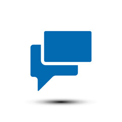 Comment icon. chat sign. flat design vector illustration for web and mobile