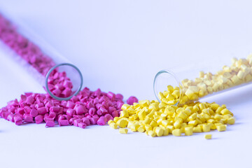 Granular paint. Colored granular pigments for plastic.