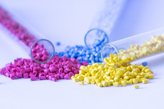Granular paint. Colored granular pigments for plastic.