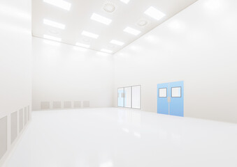 Clean Room in pharmaceutical factory	