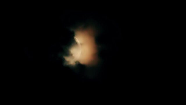 night sky, moon time lapse