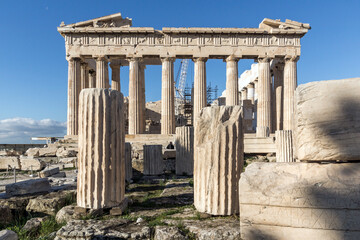 Parthenon at the Acropolis of Athens, Attica, Greece