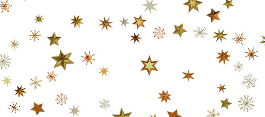 Christmas Card - Snowflakes Of Paper In Frame