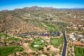 Fountain Hills, Arizona from above