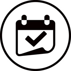 Calendar line icon. Date, time sign