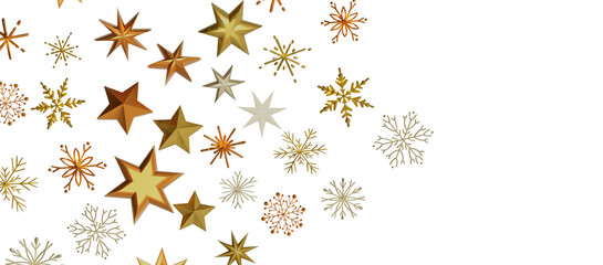 Winter christmas sky with falling snow