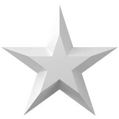 3D star. 3D illustration.