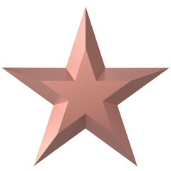 Obraz premium 3D star. 3D illustration.