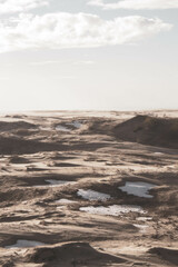 Obraz premium dunes covered in snow