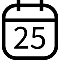 Date, time line sign. Calendar linear icon