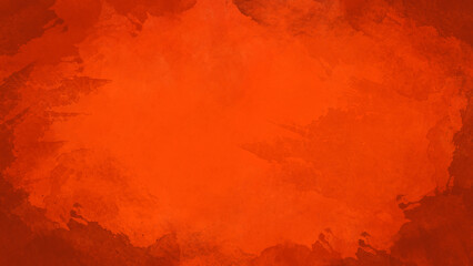 Red painted background brush stroke for Christmas or valentines day red color with vintage texture poster backdrop
