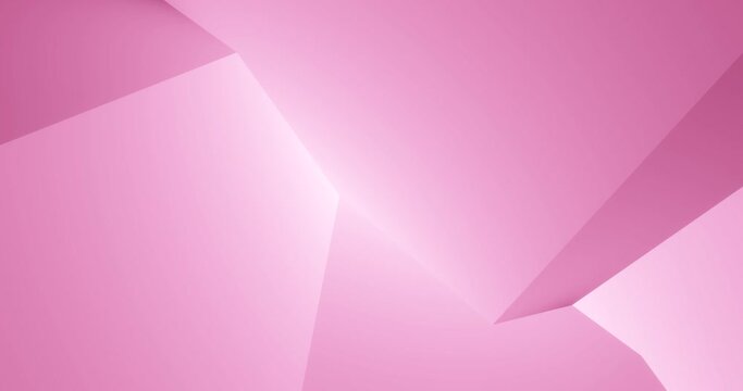 3d render with simple pink geometric background