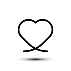 Love icon. flat design vector illustration for web and mobile