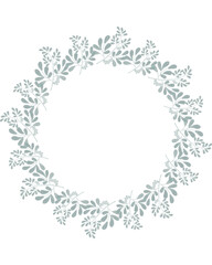 Aesthetic rustic wreath leaf