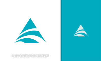 Initials A logo design. Initial Letter Logo.	