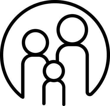 Family, parents line Icon