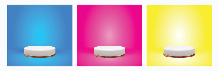 set of 3d podium display product