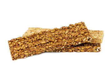 sesame caramel bar and sunflower kernels caramel bar