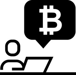 Obraz premium Bitcoin sign
