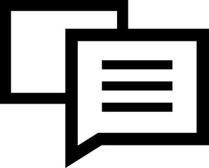 Chatting, conversation, speech bubble communication, chat, talk, speech symbol