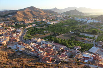 Valley. Top view of Monteagudo